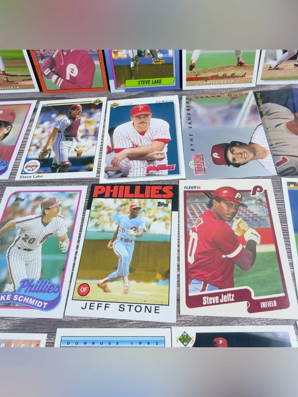Philadelphia Phillies Baseball Card Lot (24) Mike Schmidt Upper Deck